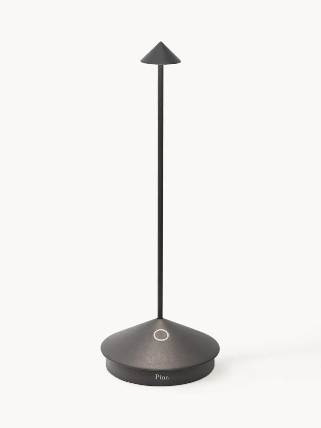 Lámpara de mesa LED regulable pequeña Pina Pro, portátil