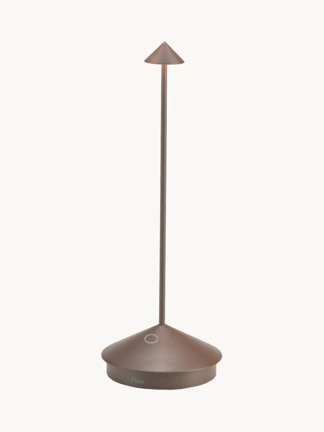 Lámpara de mesa LED regulable pequeña Pina Pro, portátil