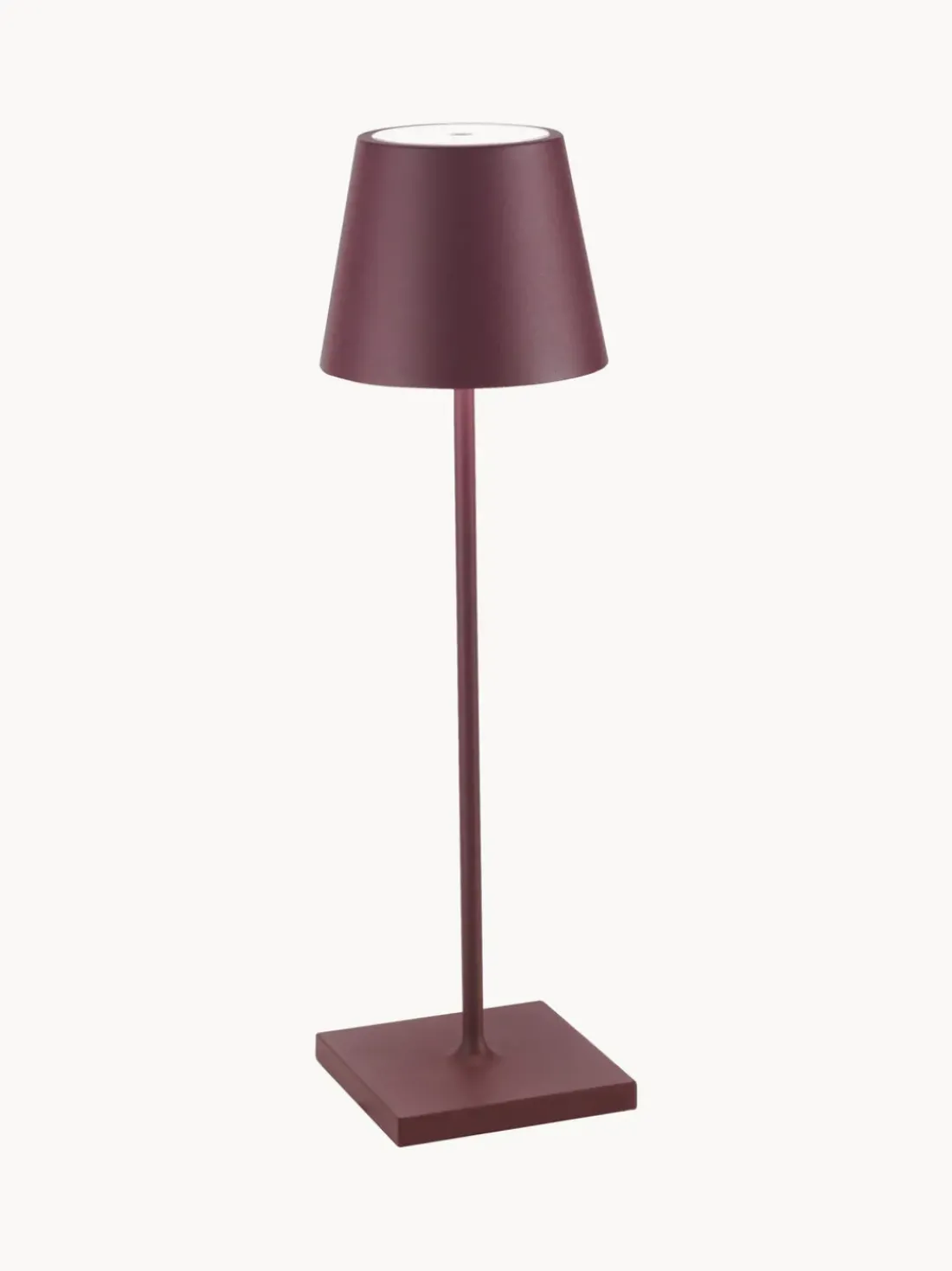Lámpara de mesa LED regulable Poldina, portátil