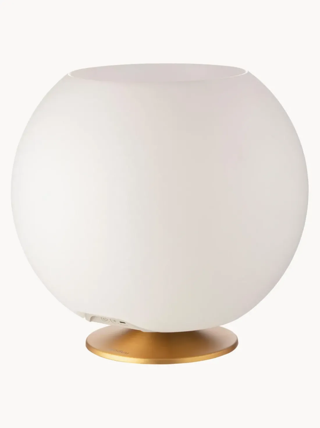 Lámpara de mesa LED regulable Sphere, con altavoz Bluetooth y enfriador de botellas