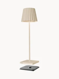 Lámpara de mesa para exterior LED regulable Trellia, portátil