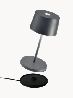 Lámpara de mesa pequeña LED regulable Olivia Pro, portátil