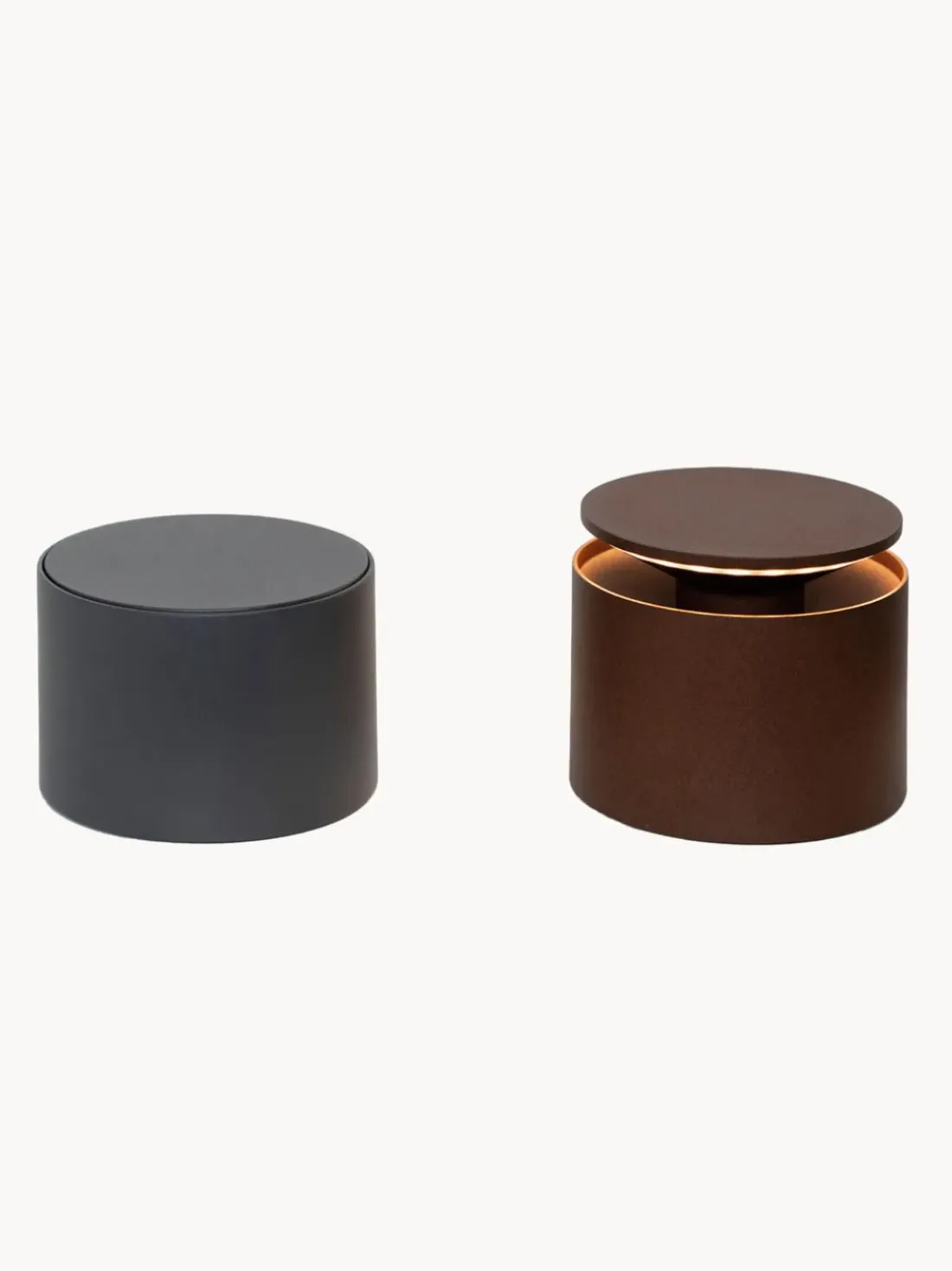 Lámpara de mesa pequeña LED regulable Push-up Pro, portátil