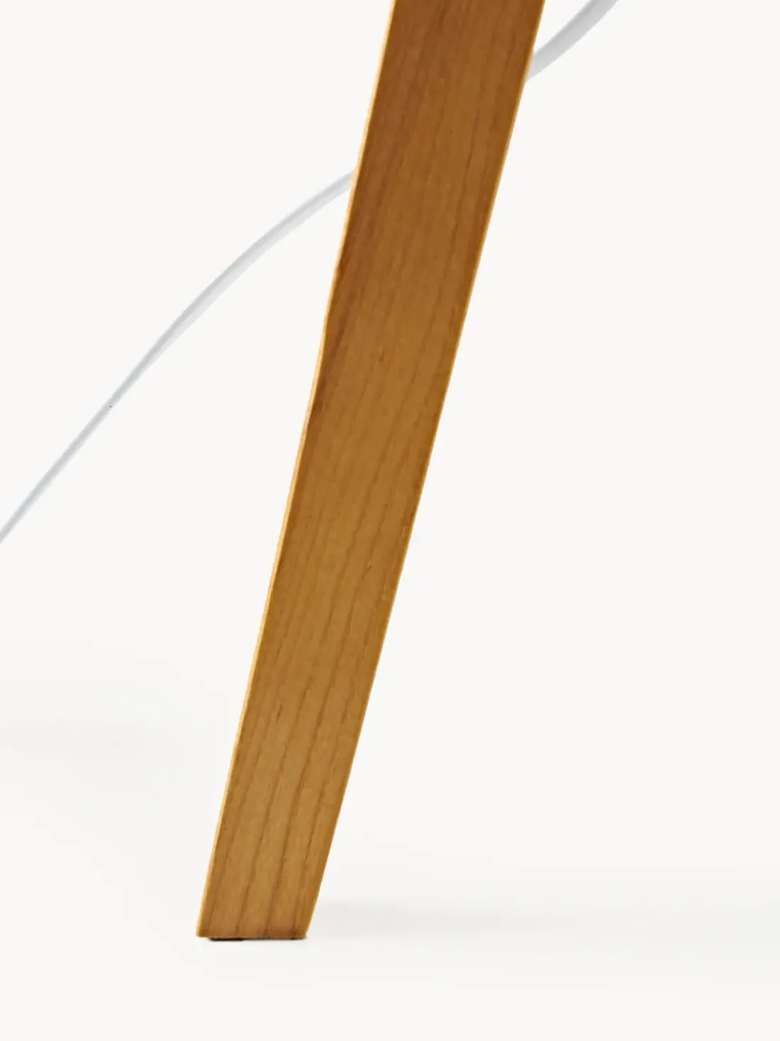Lámpara de pie con pantalla de madera maciza Jake