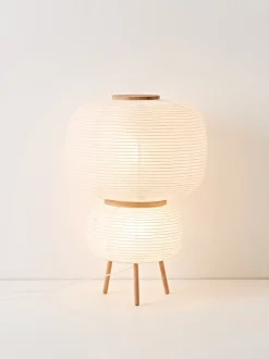 Lámpara de pie de diseño de papel de arroz Misaki
