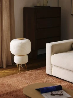 Lámpara de pie de diseño de papel de arroz Misaki