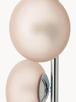 Lámpara de pie de vidrio opalino Rosia