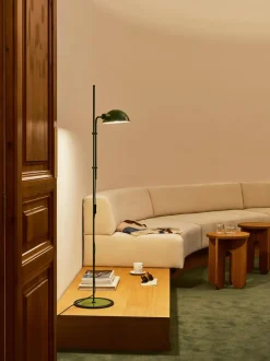 Lámpara de pie pequeña con pantalla ajustable Funiculí