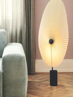Lámpara de pie pequeña LED regulable Liris