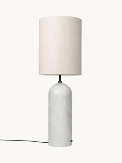 Lámpara de pie regulable con base de mármol Gravity, 130 cm