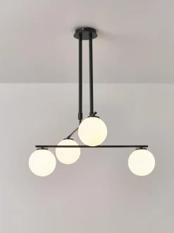 Lámpara de techo de vidrio opalino Atlanta