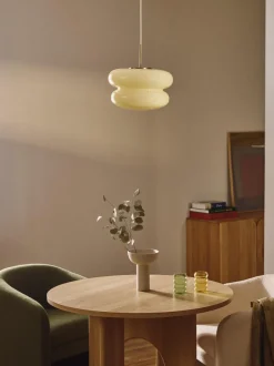 Lámpara de techo de vidrio opalino Baya