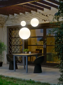 Lámpara de techo LED para exterior con mando a distancia Pianeta, portátil, tamaños diferentes