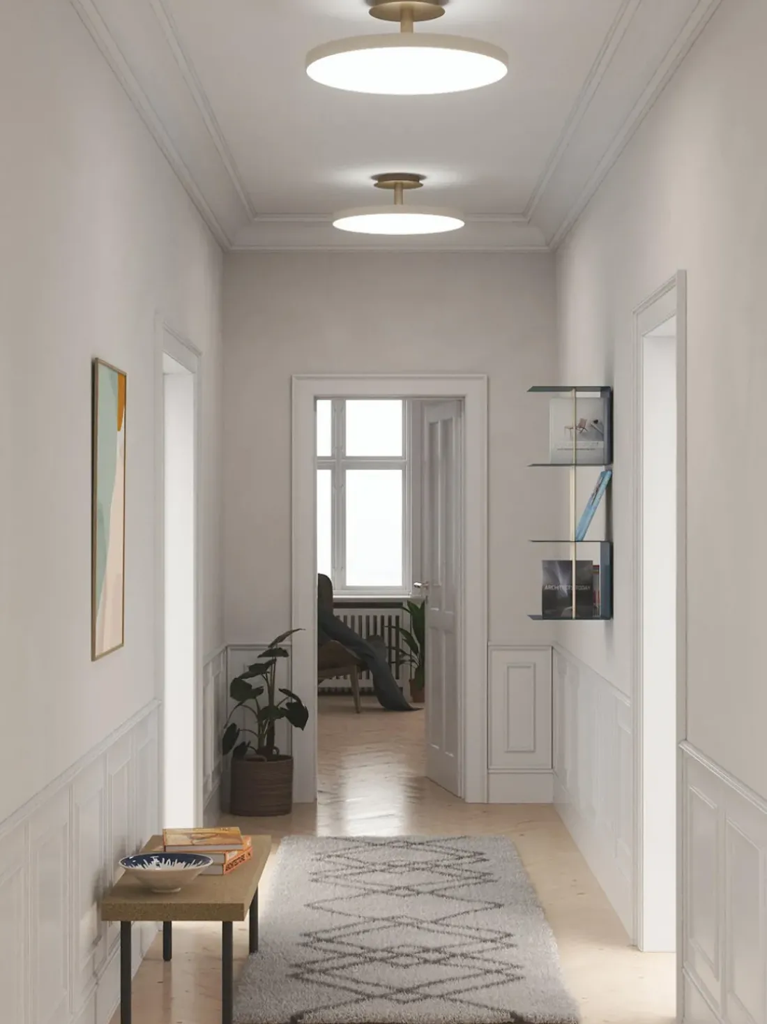 Lámpara de techo LED regulable Asteria, tamaños diferentes