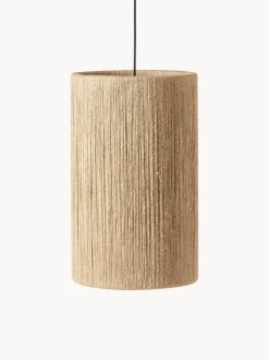 Lámpara de techo pequeña de yute RO, Ø 30 cm
