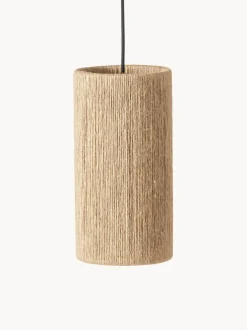 Lámpara de techo pequeña de yute RO, Ø 15 cm