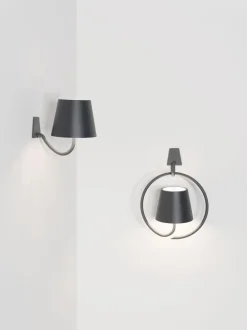 Lámpara de techo pequeña LED para exterior regulable Poldina