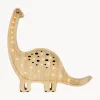 Lámpara infantil LED artesanal regulable Diplodocus, con función de temporizador