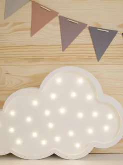 Lámpara infantil LED artesanal regulable Cloud, con función de temporizador