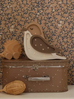 Lámpara infantil LED artesanal regulable Bird Mini, con función de temporizador