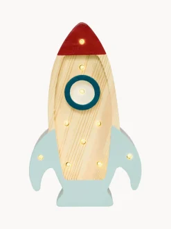 Lámpara infantil LED artesanal regulable Rocket Mini, con función de temporizador y control a mando