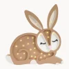 Lámpara infantil LED artesanal regulable Bunny, con función de temporizador y control a mando