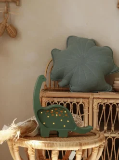 Lámpara infantil LED regulable artesanal Diplodocus, con función de temporizador y control remoto