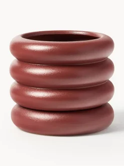 Macetero pequeño de gres Rudi, 16 x 8 cm