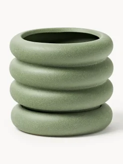 Macetero pequeño de gres Rudi, 16 x 5 cm