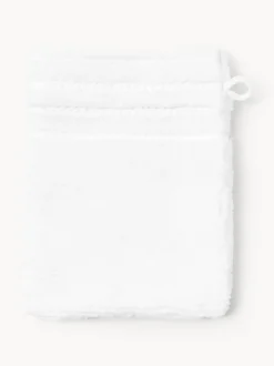 Manoplas de baño con borde a rayas Luxe, 2 uds.