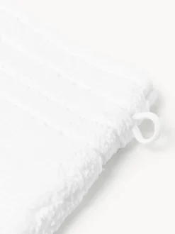Manoplas de baño con borde a rayas Luxe, 2 uds.