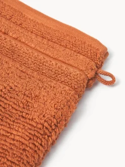 Manoplas de baño con borde a rayas Luxe, 2 uds.
