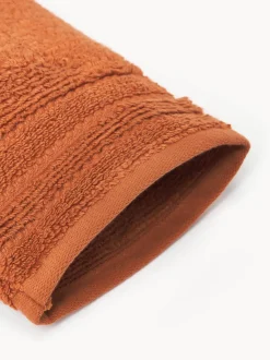 Manoplas de baño con borde a rayas Luxe, 2 uds.