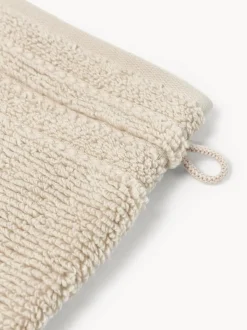 Manoplas de baño con borde a rayas Luxe, 2 uds.