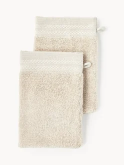 Manoplas de baño de algodón ecológico Premium, 2 uds.