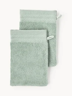Manoplas de baño de algodón ecológico Premium, 2 uds.