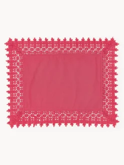 Manteles individuales con ribete de encaje Flavia, 2 uds.