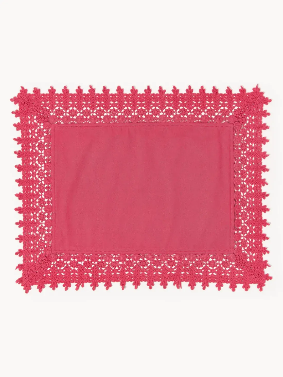 Manteles individuales con ribete de encaje Flavia, 2 uds.