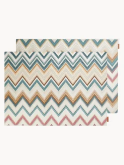 Manteles individuales reversibles Zigzag, 2 uds.