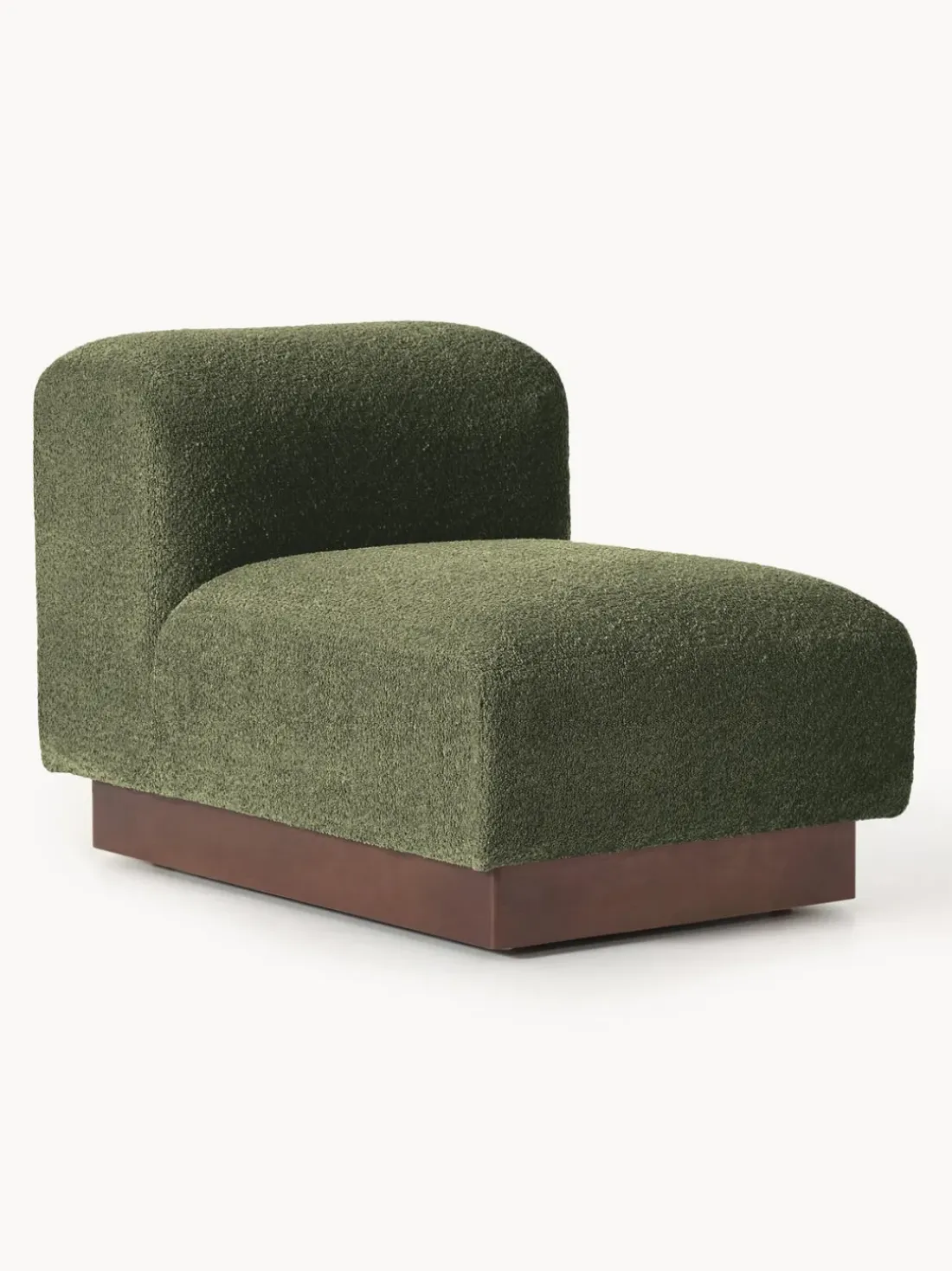 Módulo central sofá de borreguillo bouclé Natalie