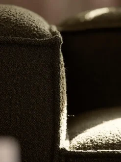Módulo de esquina en tejido bouclé Lennon