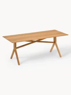 Mesa artesanal para exterior de madera de teca Loft, tamaños diferentes