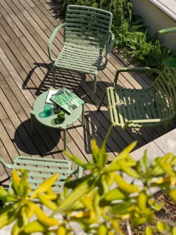 Mesa auxiliar de jardín apilable Doga