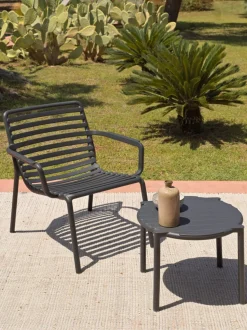 Mesa auxiliar de jardín apilable Doga