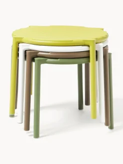 Mesa auxiliar de jardín apilable Doga