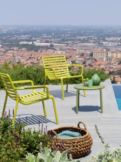 Mesa auxiliar de jardín apilable Doga