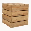 Mesa auxiliar de jardín de madera de teca Move