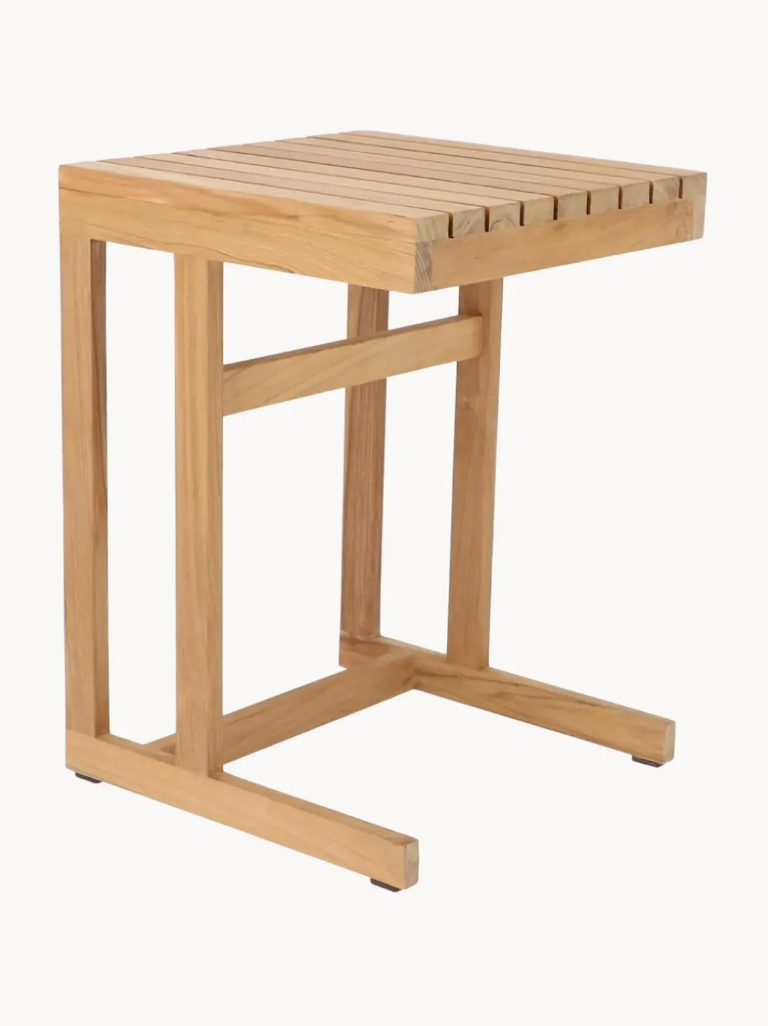 Mesa auxiliar de jardín de madera de teca Cero, 55 cm