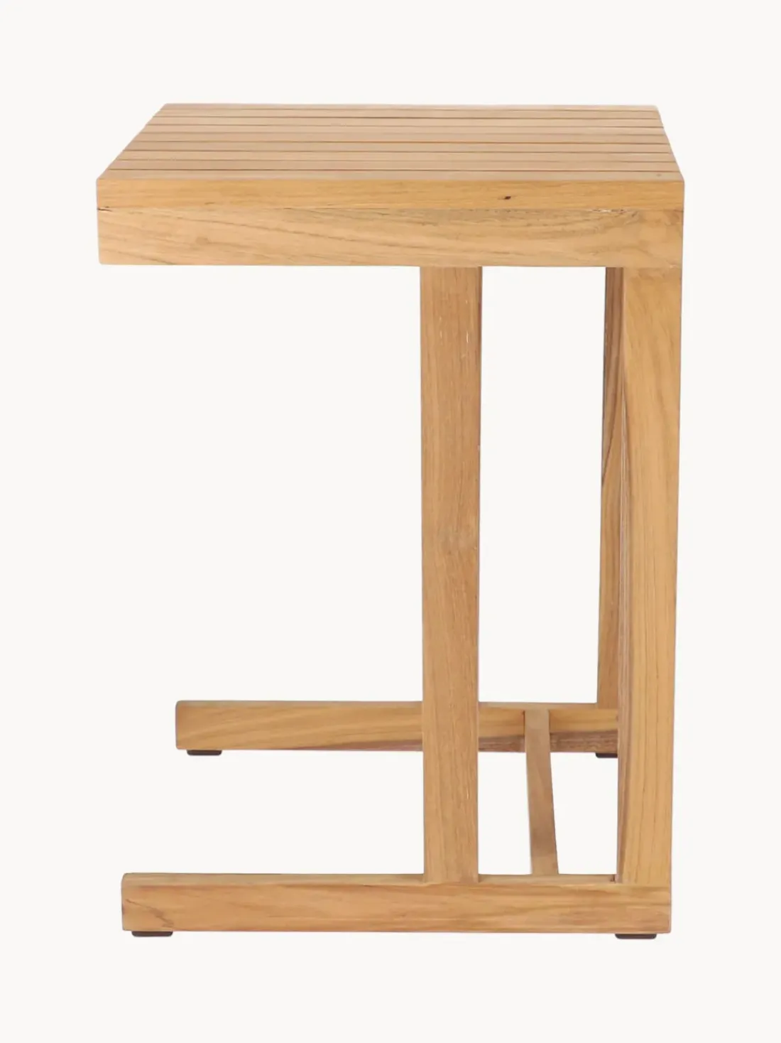 Mesa auxiliar de jardín de madera de teca Cero, 55 cm