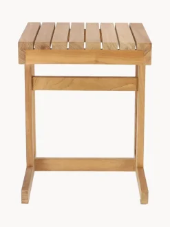 Mesa auxiliar de jardín de madera de teca Cero, 45 cm